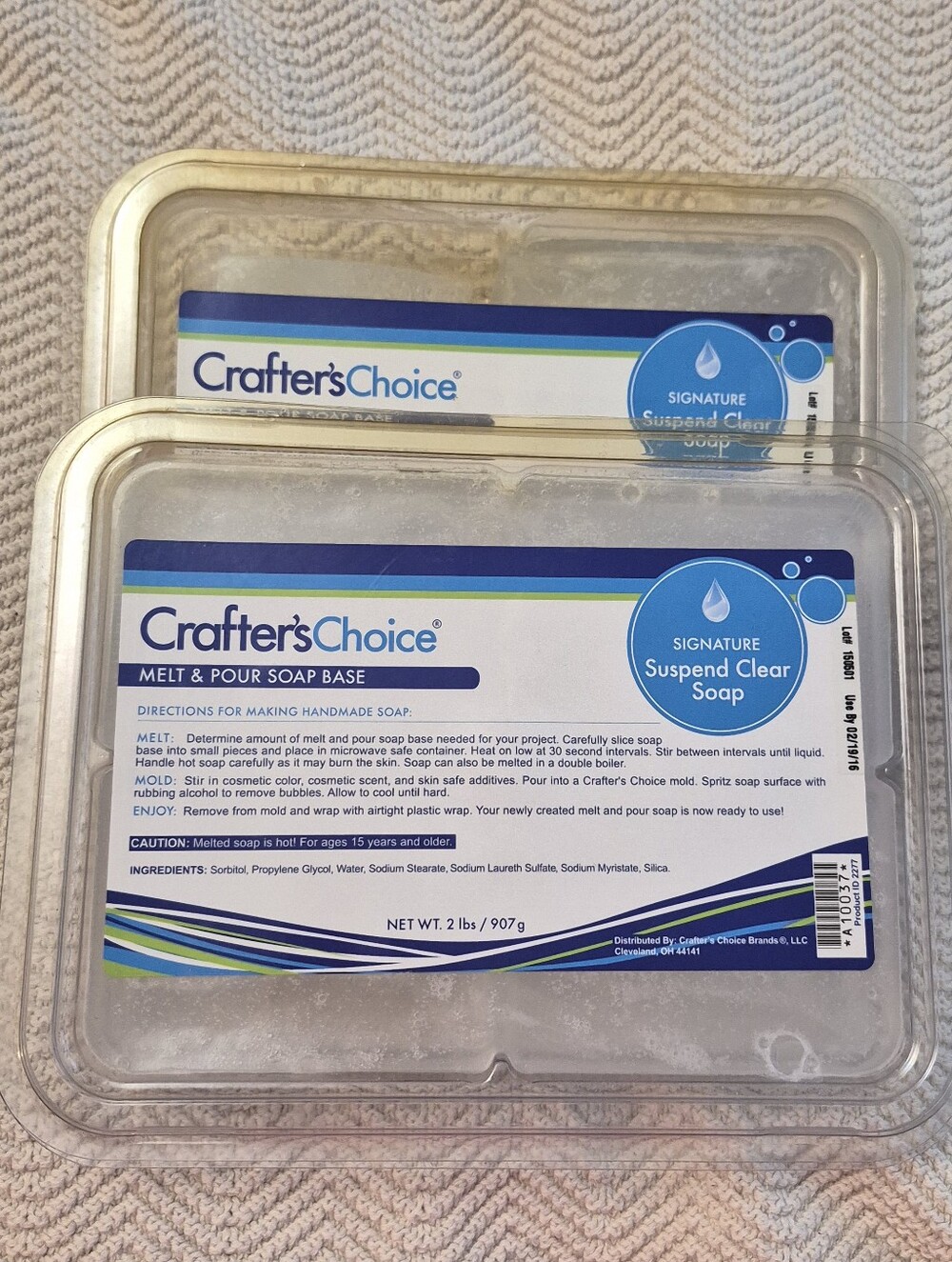 Melt & Pour Soap Base 3.14 Lbs Signature Suspend Clear Crafters Choice Lot DIY